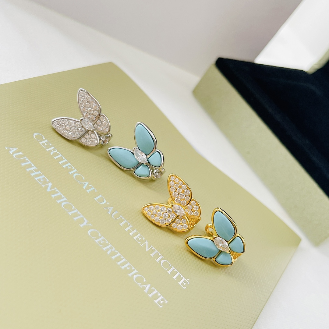 Van Cleef & Arpels Two Butterfly Earrings - DopestKickz