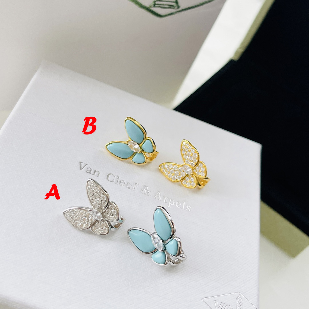 Van Cleef & Arpels Two Butterfly Earrings - DopestKickz