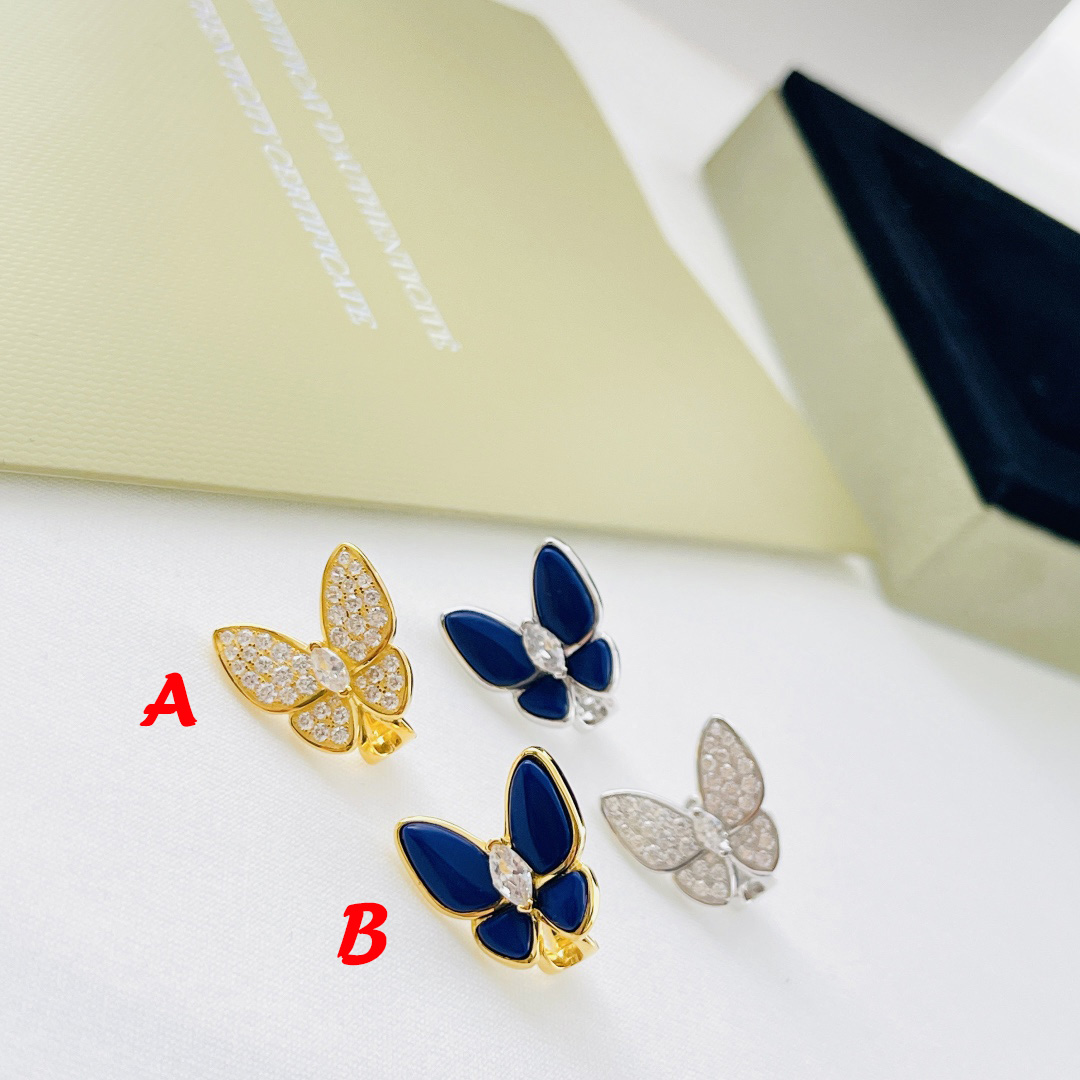 Van Cleef & Arpels Two Butterfly Earrings - DopestKickz