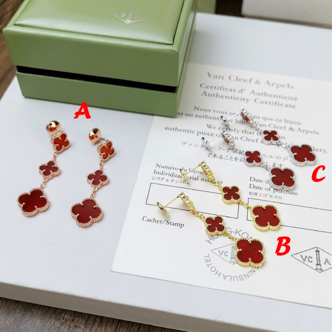 Van Cleef & Arpels Magic Alhambra Earrings, 3 Motifs - DopestKickz