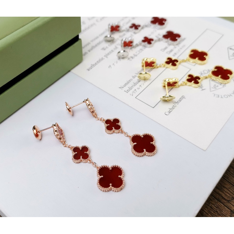 Van Cleef & Arpels Magic Alhambra Earrings, 3 Motifs - DopestKickz