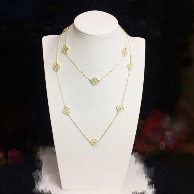 Van Cleef & Arpels Vintage Alhambra Necklace 10 Motifs - DopestKickz