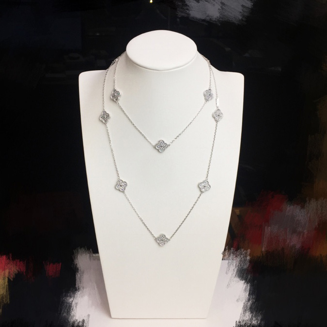 Van Cleef & Arpels Vintage Alhambra Necklace 10 Motifs - DopestKickz