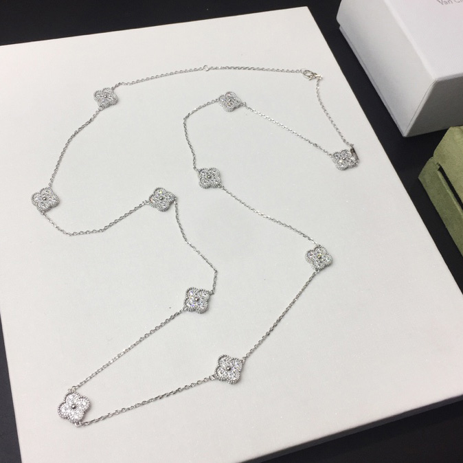 Van Cleef & Arpels Vintage Alhambra Necklace 10 Motifs - DopestKickz