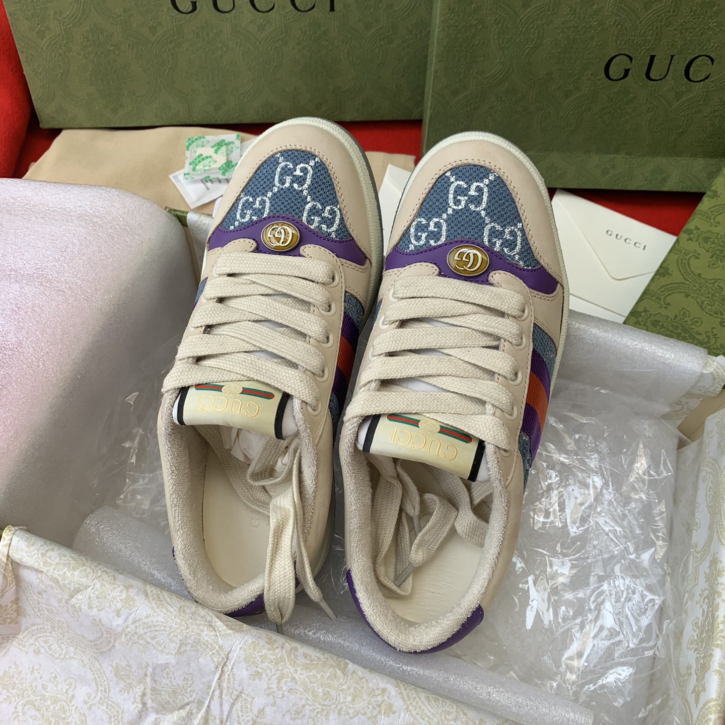 Gucci women's & Men's Screener Sneaker With We - DopestKickz