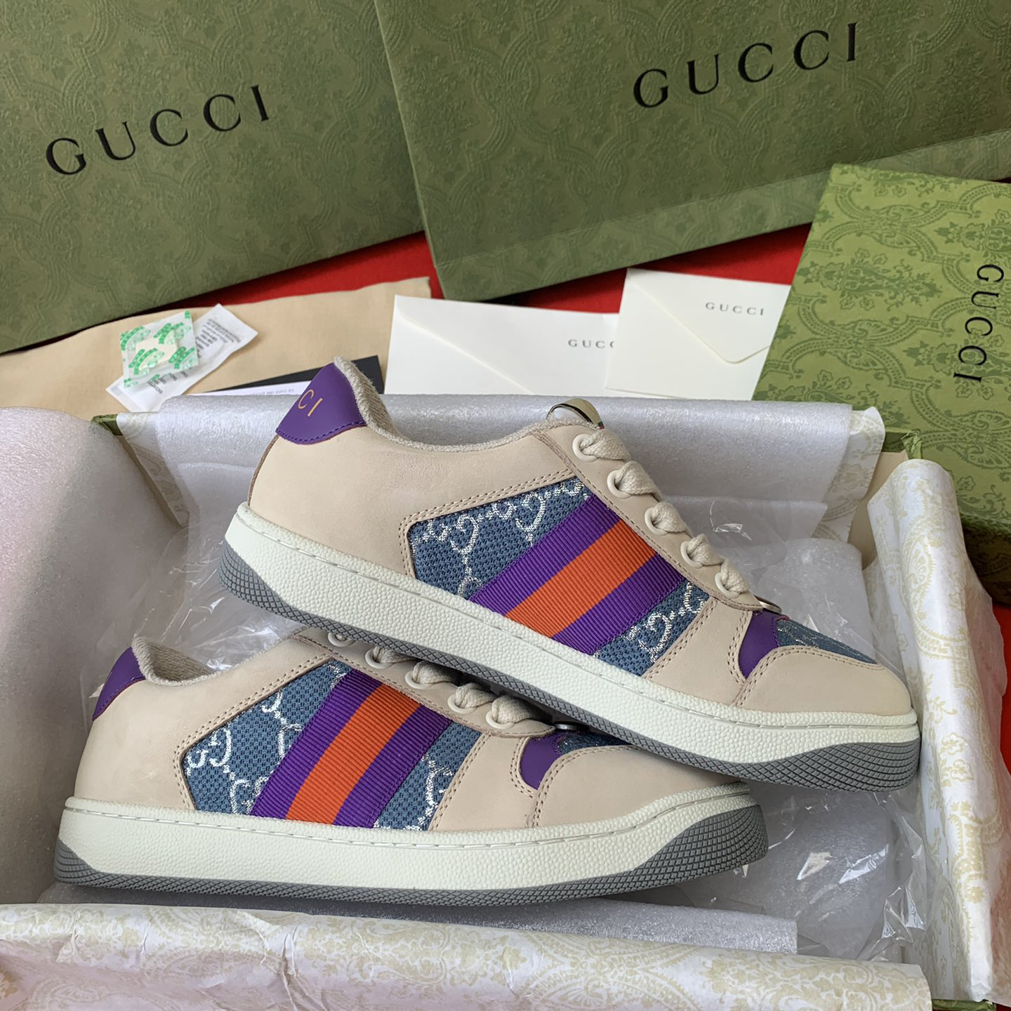 Gucci women's & Men's Screener Sneaker With We - DopestKickz