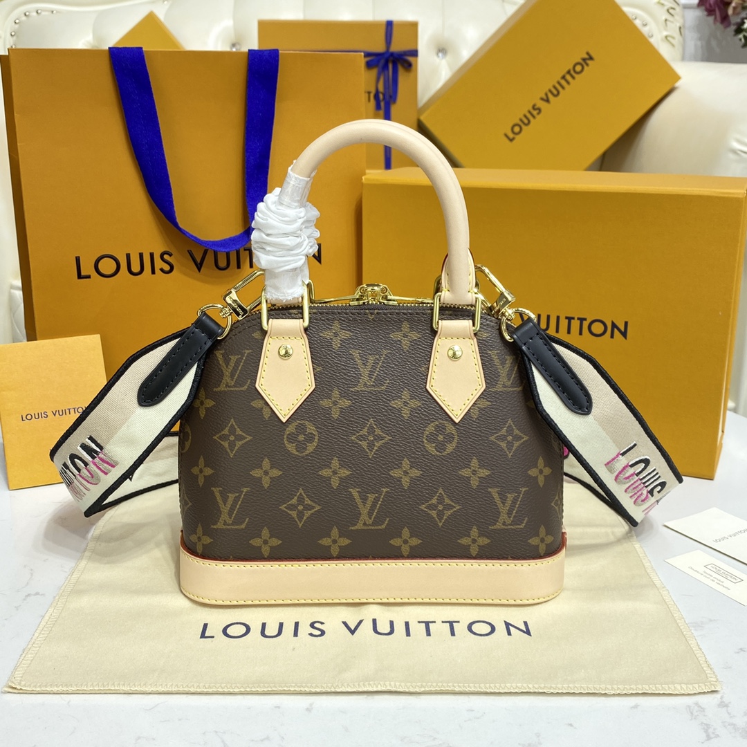 Louis Vuitton Alma BB Monogram Canvas Handbag (23.5-17.5-11.5cm)     M53152 - DopestKickz