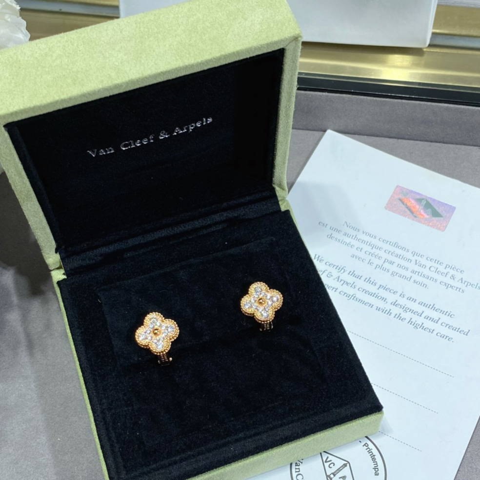Van Cleef & Arpels Vintage Alhambra Earrings - DopestKickz