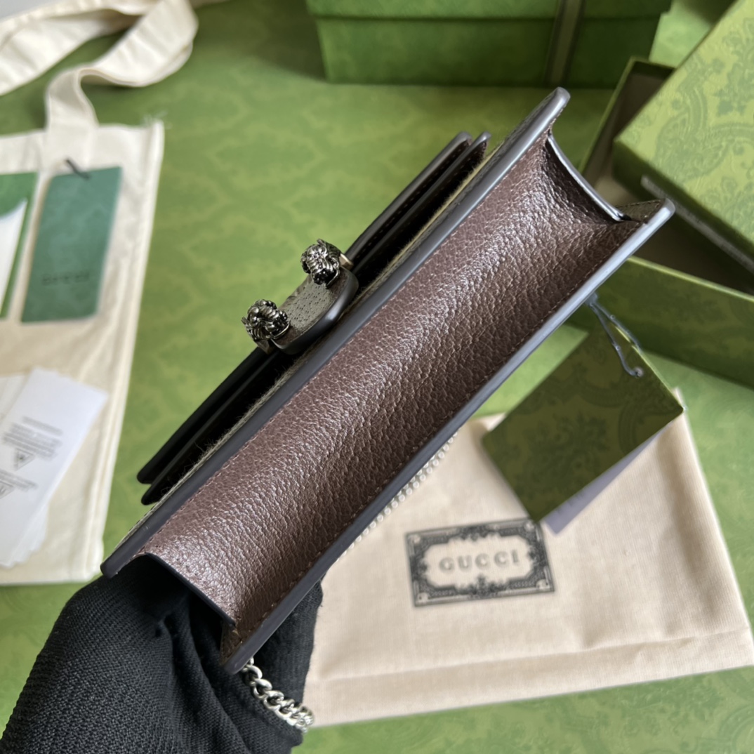 Gucci Dionysus Jumbo GG Super Mini Bag(16.5-10-4cm) - DopestKickz