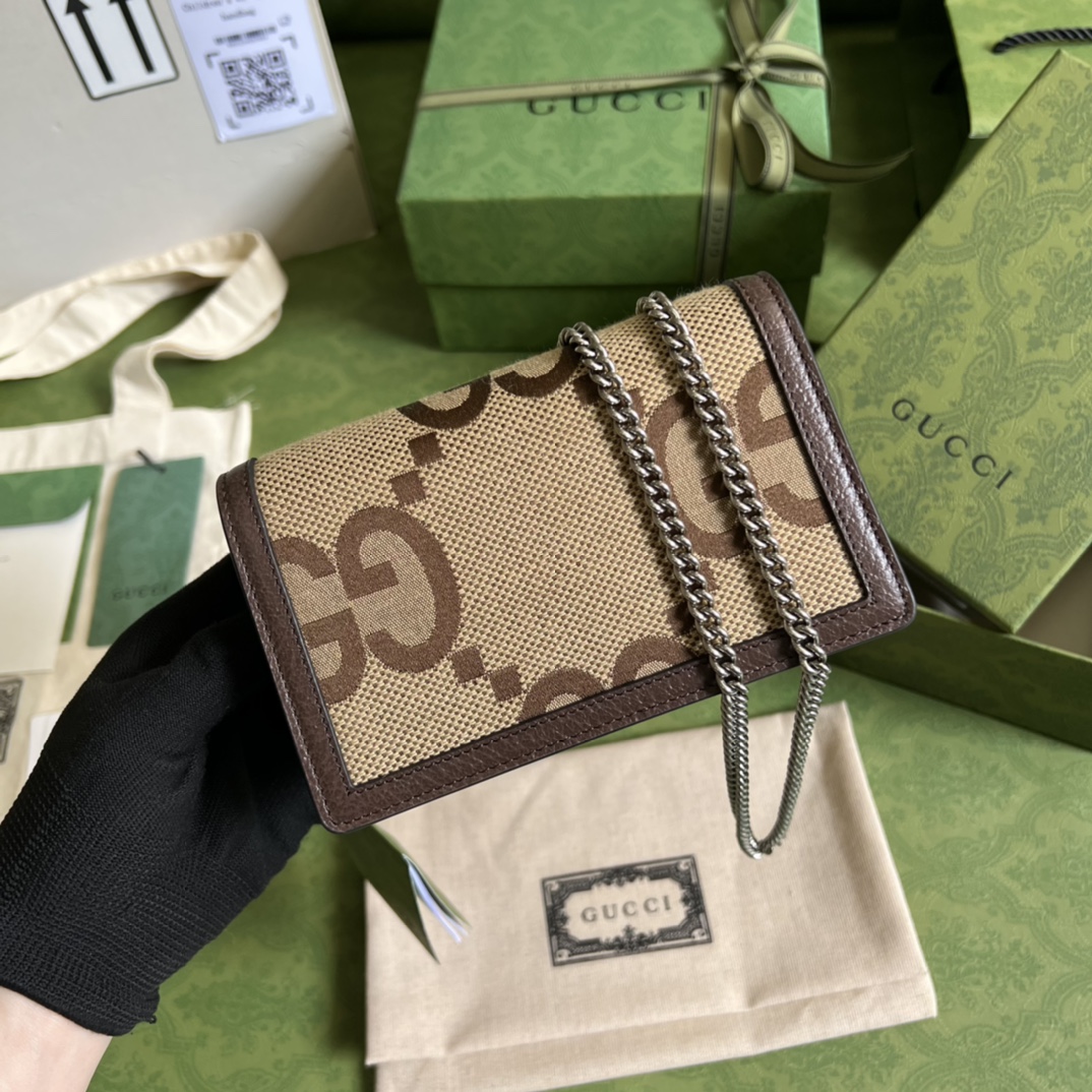 Gucci Dionysus Jumbo GG Super Mini Bag(16.5-10-4cm) - DopestKickz