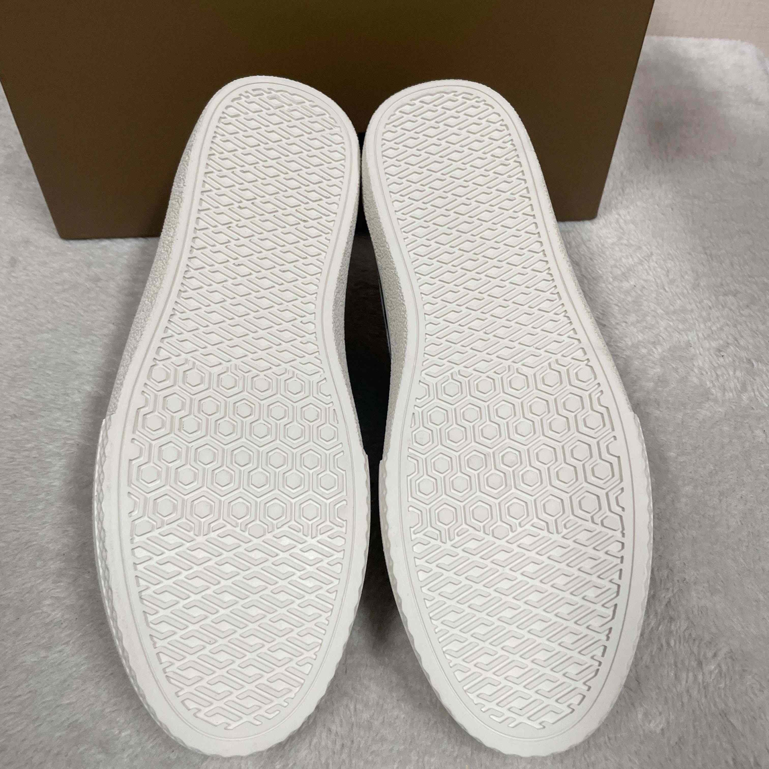 Burberry Logo Print Vintage Check Cotton Sneakers - DopestKickz