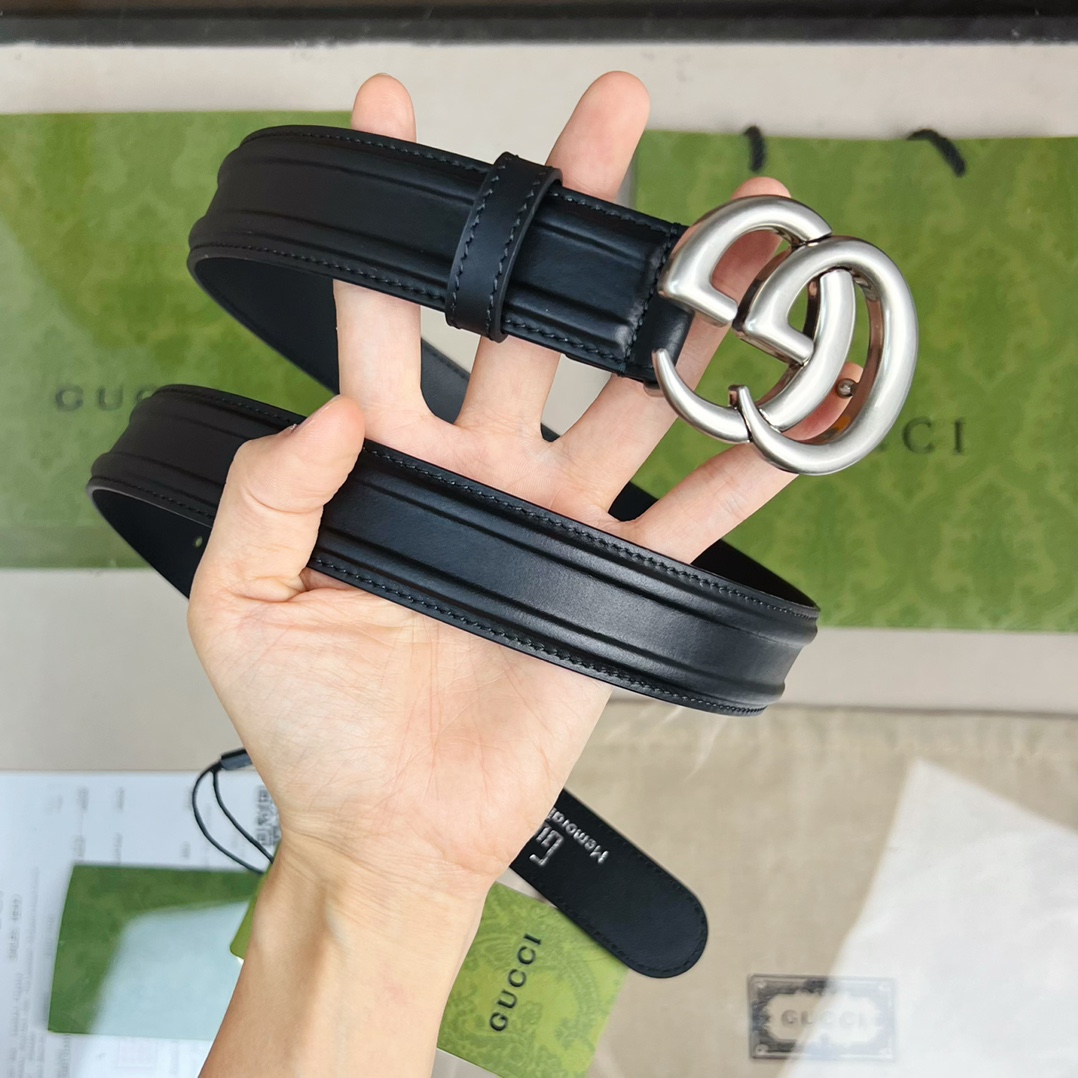 Gucci Belt With GG Buckle - DopestKickz