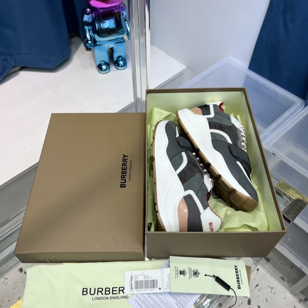 Burberry Cotton Sneakers - DopestKickz