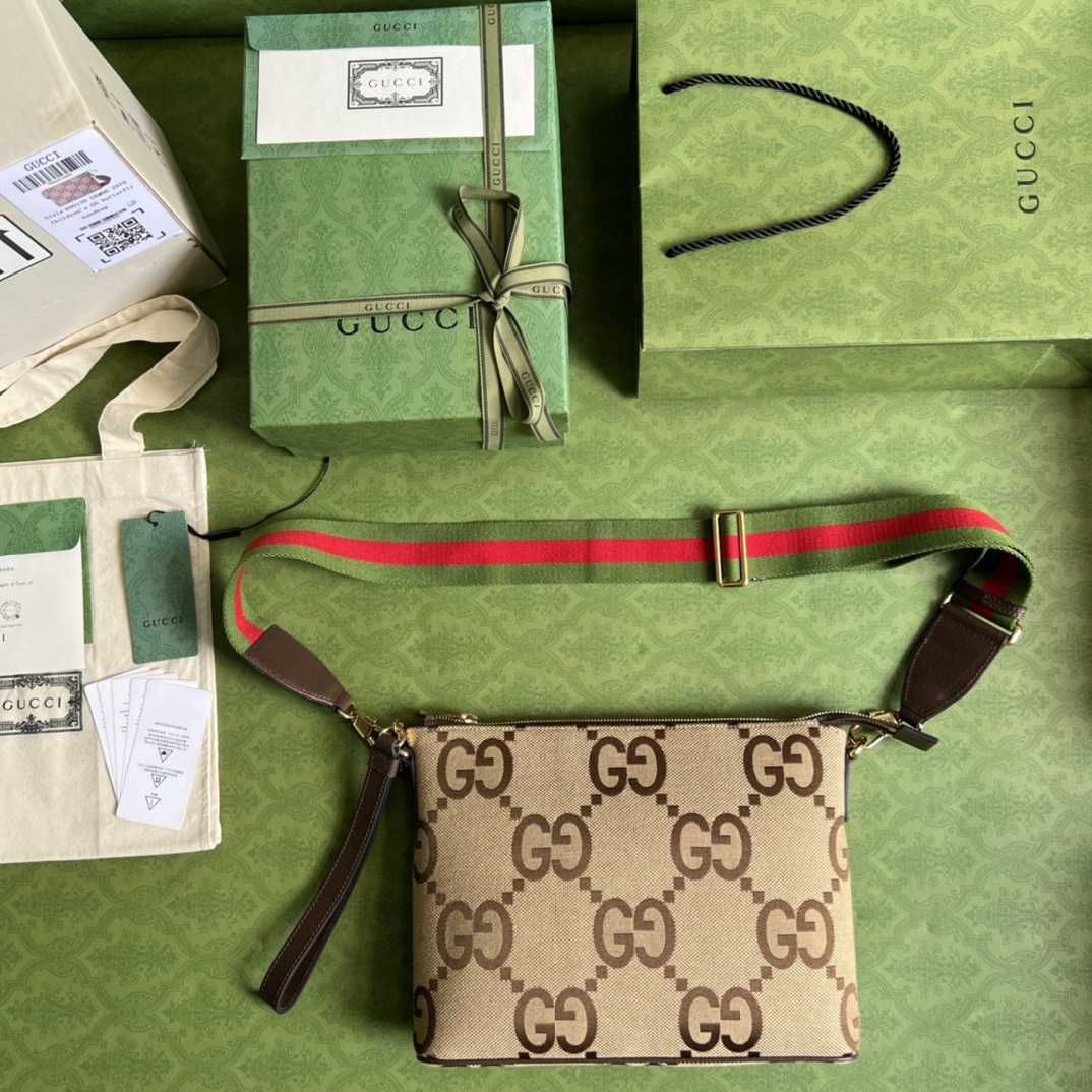 Gucci Jumbo GG Messenger Bag(31-24.5-5cm) - DopestKickz