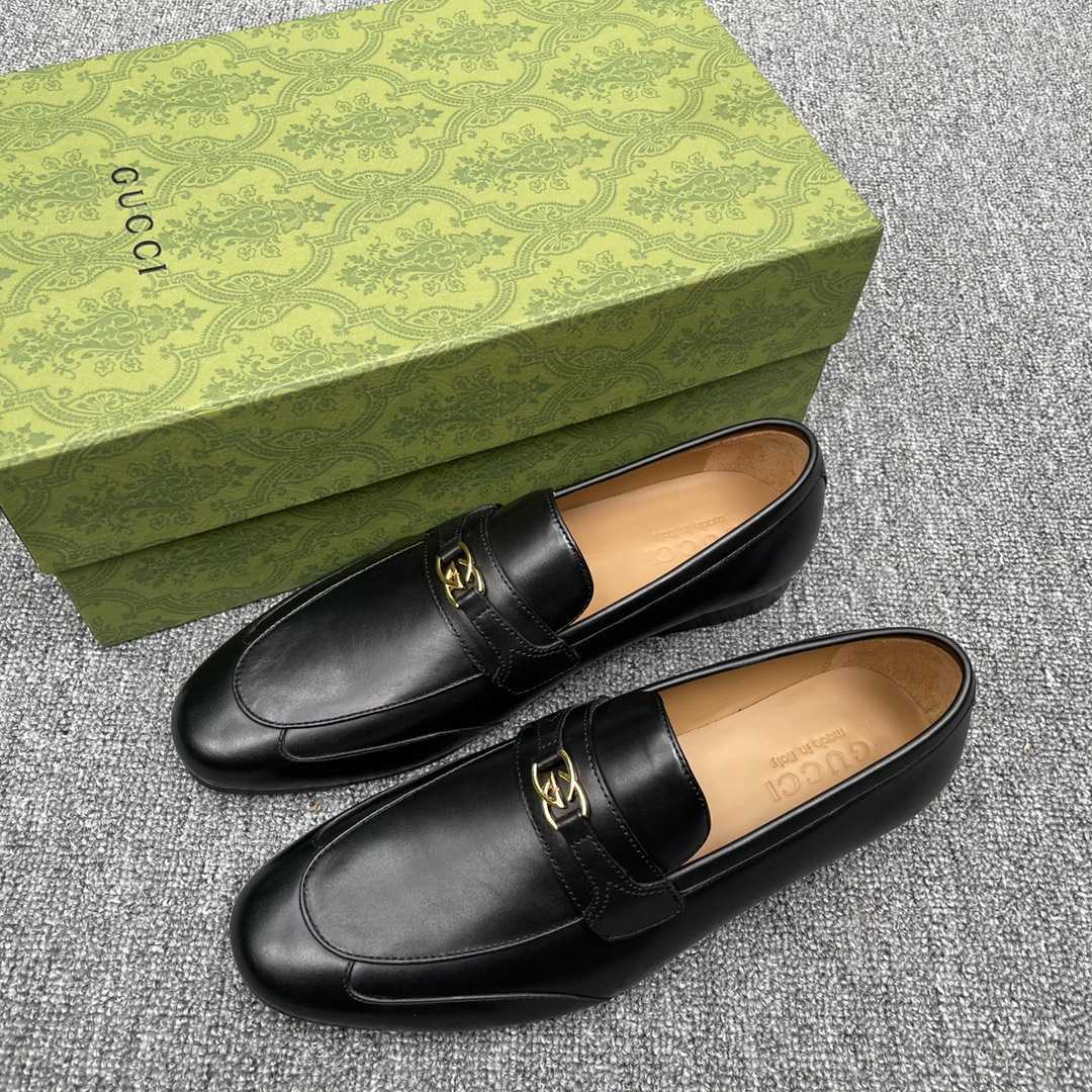 Gucci Men's Loafer With Interlocking G(Upon UK Size) - DopestKickz