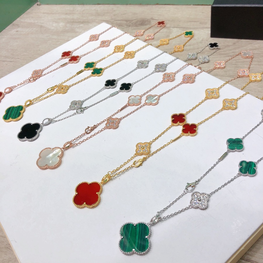 Van Cleef & Arpels Vintage Alhambra Long Necklace, 10 motifs - DopestKickz