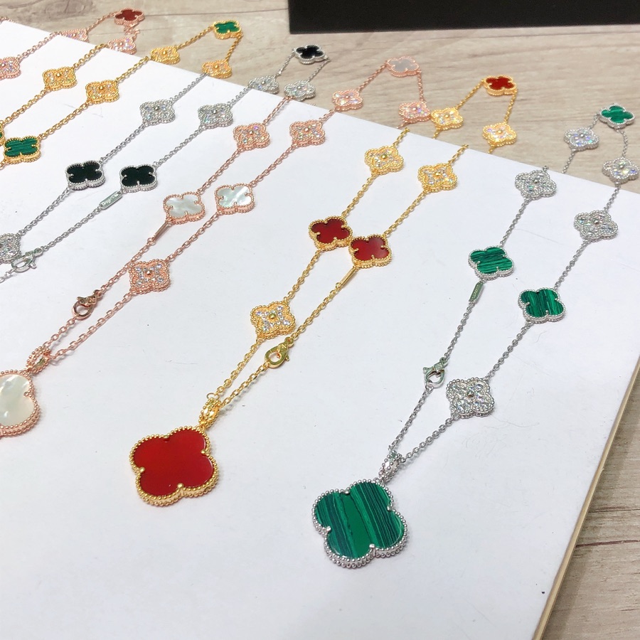 Van Cleef & Arpels Vintage Alhambra Long Necklace, 10 motifs - DopestKickz