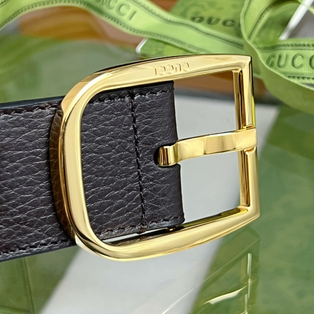 Gucci GG Belt With Square Buckle - DopestKickz