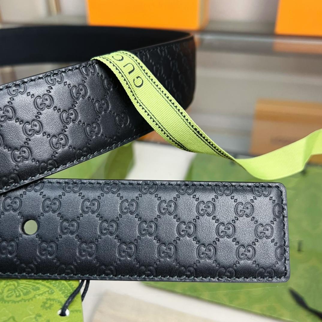 Gucci Belt With Square Buckle - DopestKickz