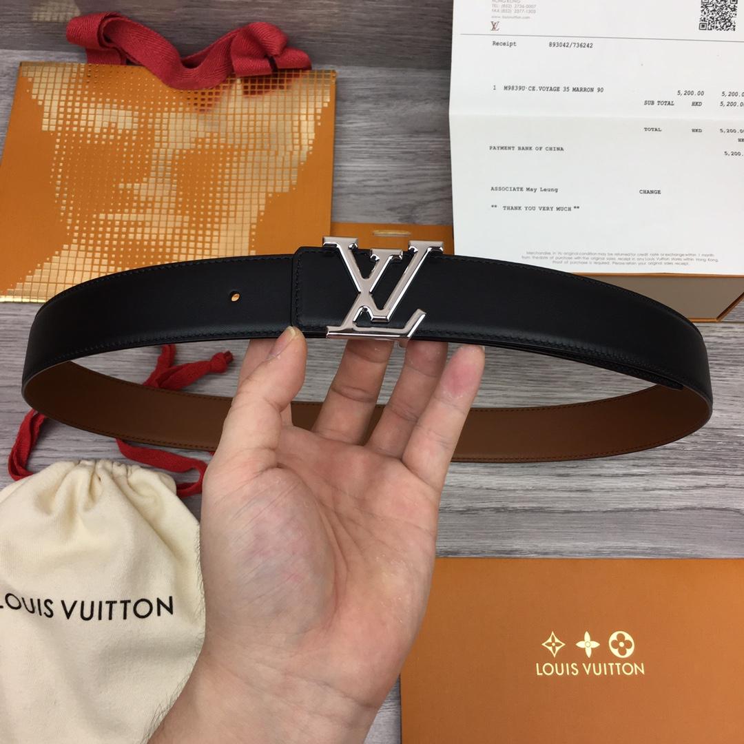Louis Vuitton  LV Mirror 35MM Reversible Belt - DopestKickz