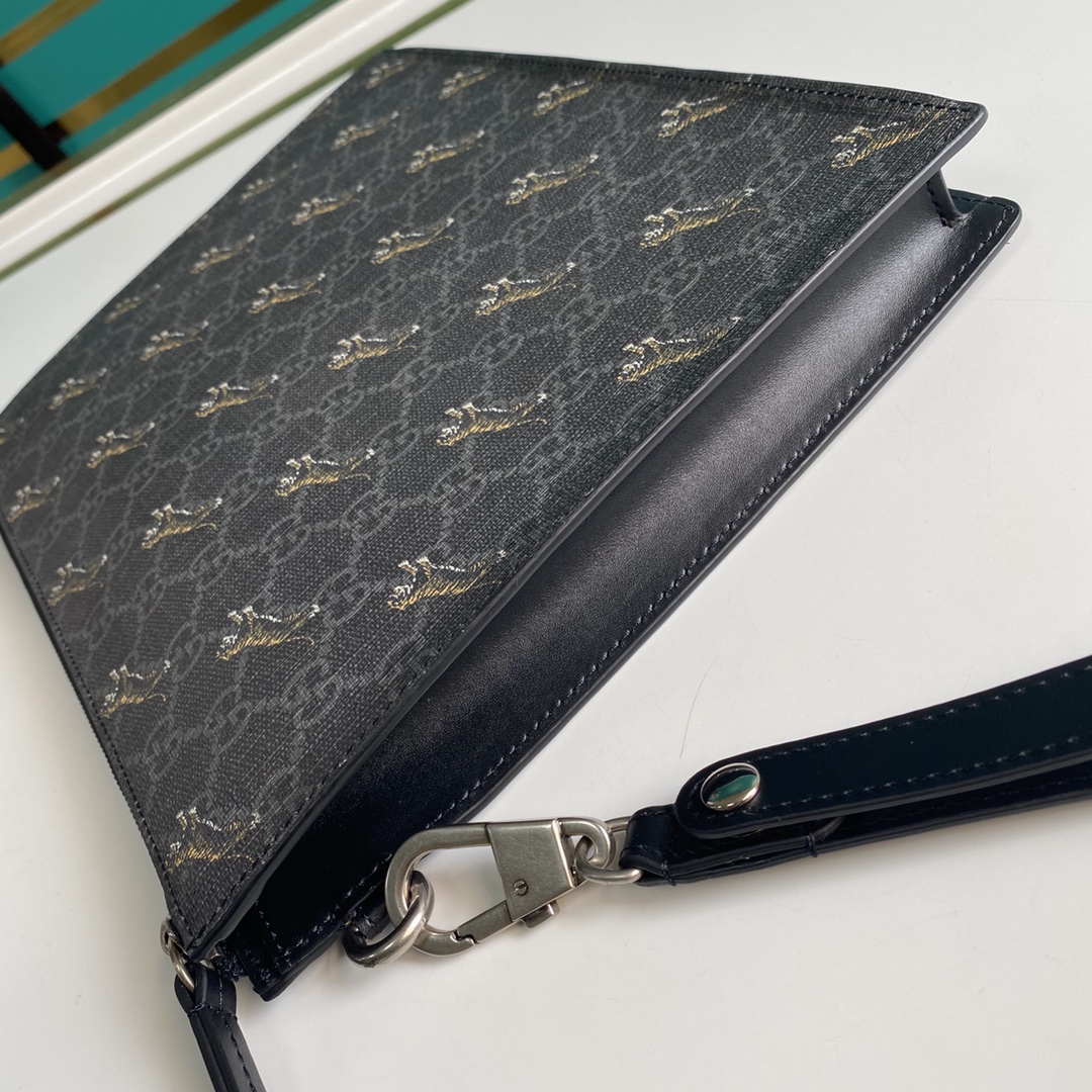 Gucci Black GG Pouch(28-22-3.5cm) - DopestKickz
