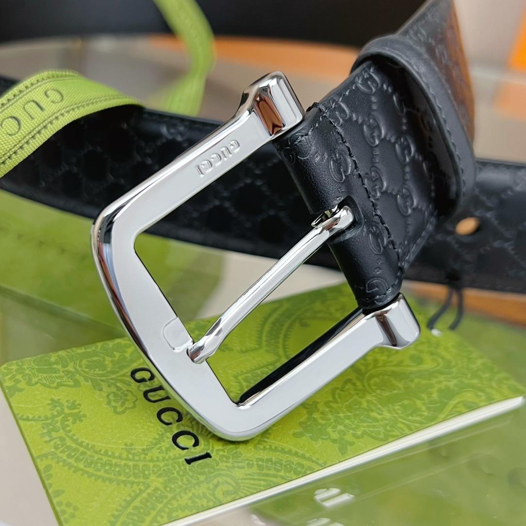 Gucci Belt With Square Buckle - DopestKickz