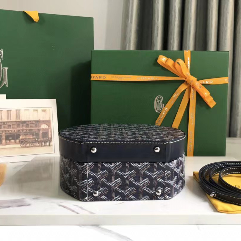 Goyard The Alto Hatbox Trunk Bag(18-16.5-7cm) - DopestKickz