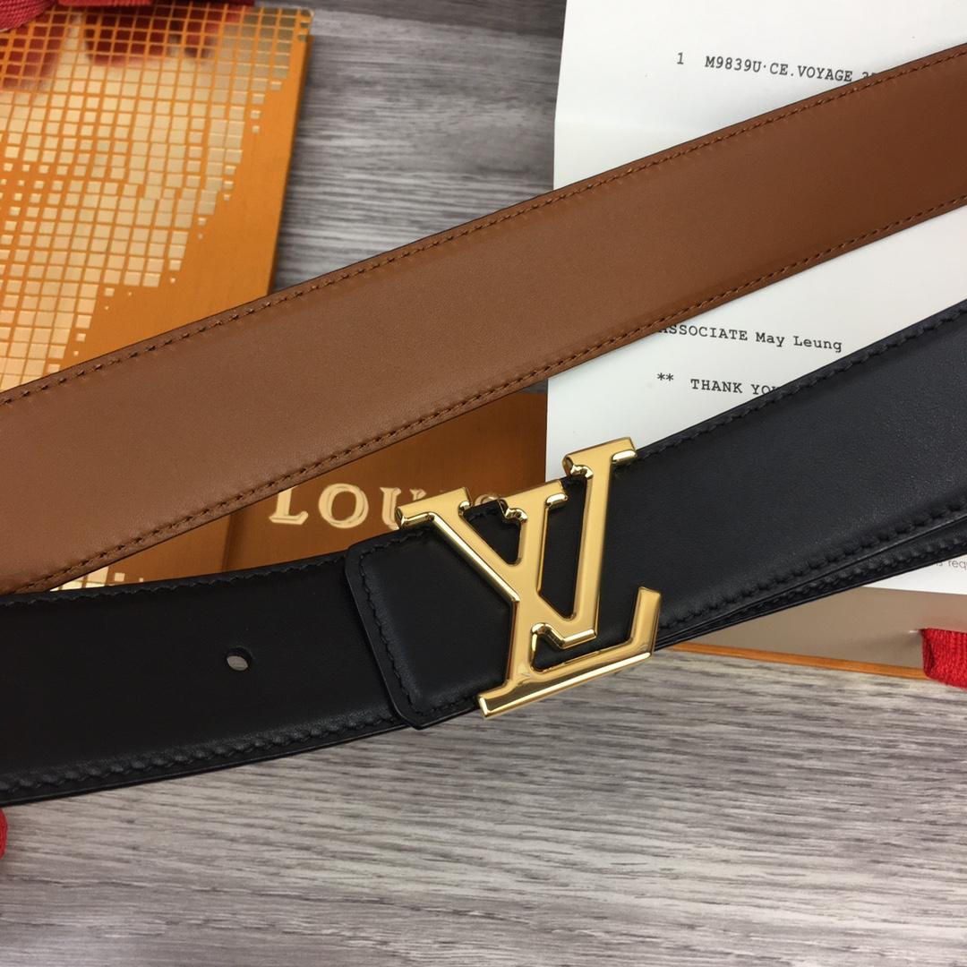 Louis Vuitton  LV Mirror 35MM Reversible Belt - DopestKickz