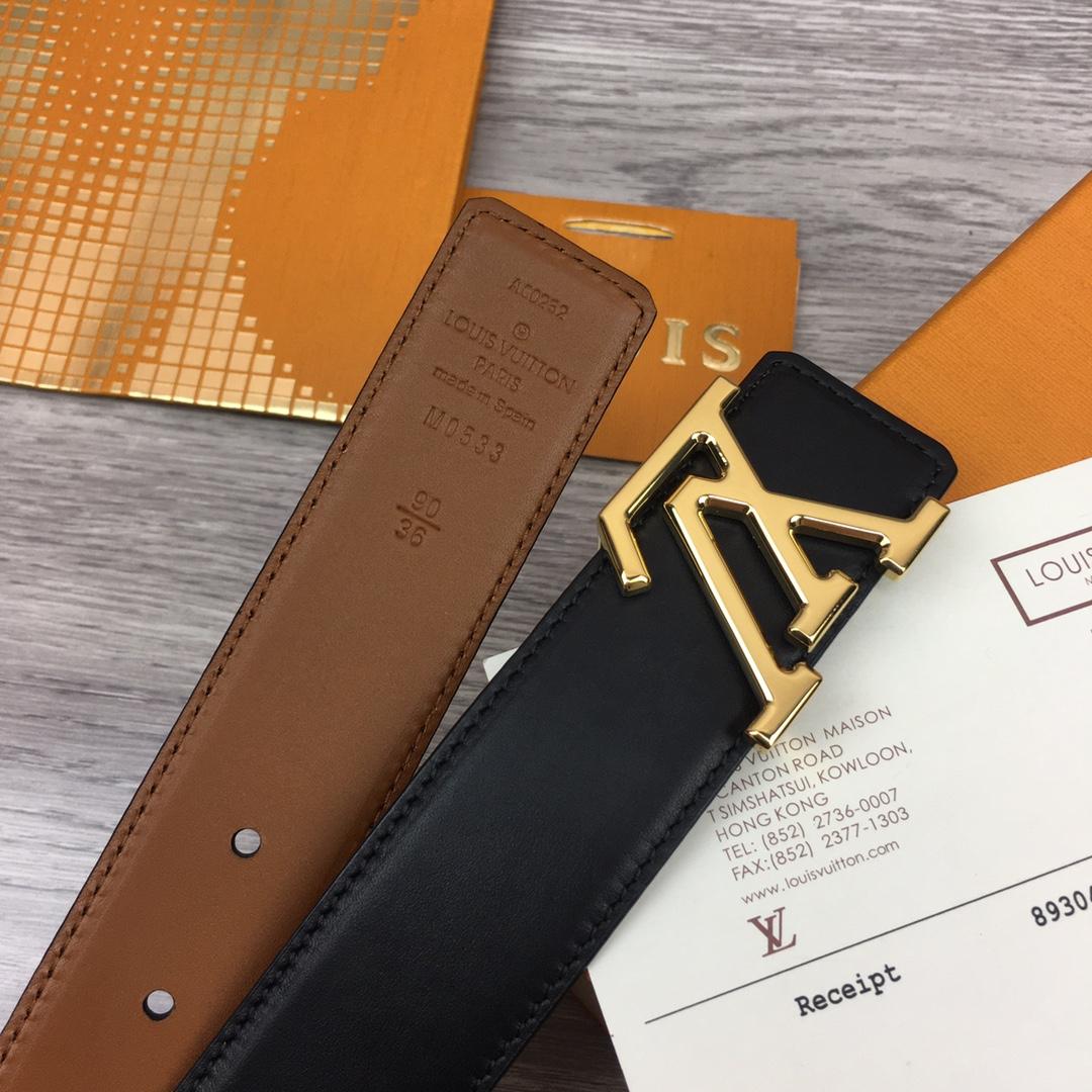 Louis Vuitton  LV Mirror 35MM Reversible Belt - DopestKickz