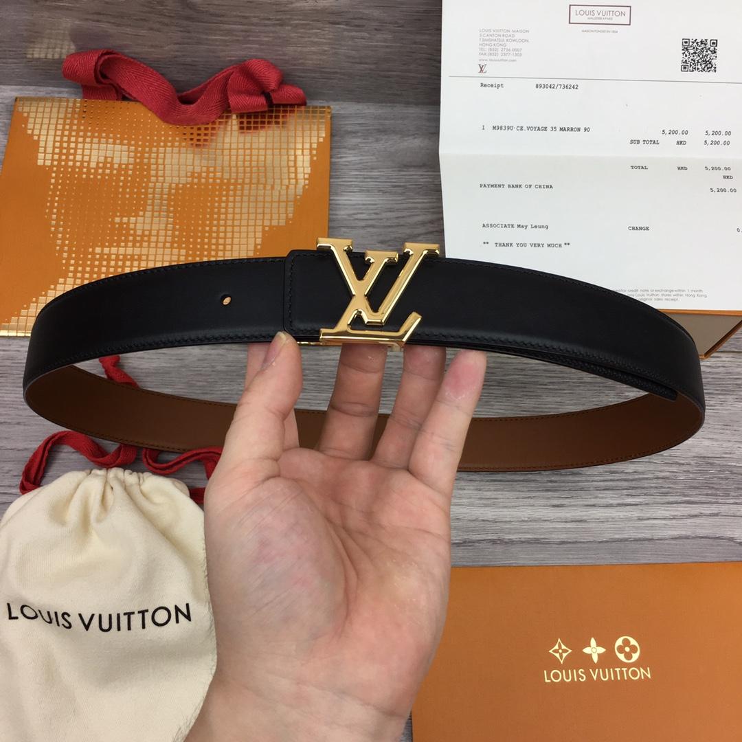 Louis Vuitton  LV Mirror 35MM Reversible Belt - DopestKickz