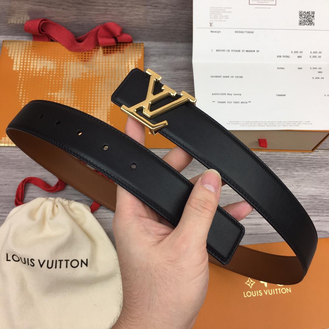 Louis Vuitton  LV Mirror 35MM Reversible Belt - DopestKickz