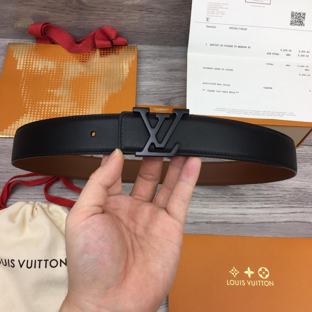 Louis Vuitton  LV Mirror 35MM Reversible Belt - DopestKickz