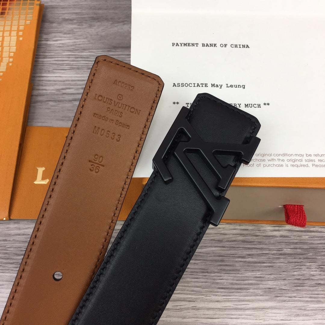 Louis Vuitton  LV Mirror 35MM Reversible Belt - DopestKickz