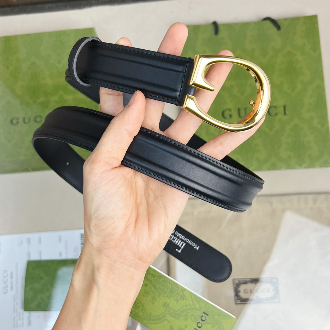 Gucci Belt With G Buckle - DopestKickz