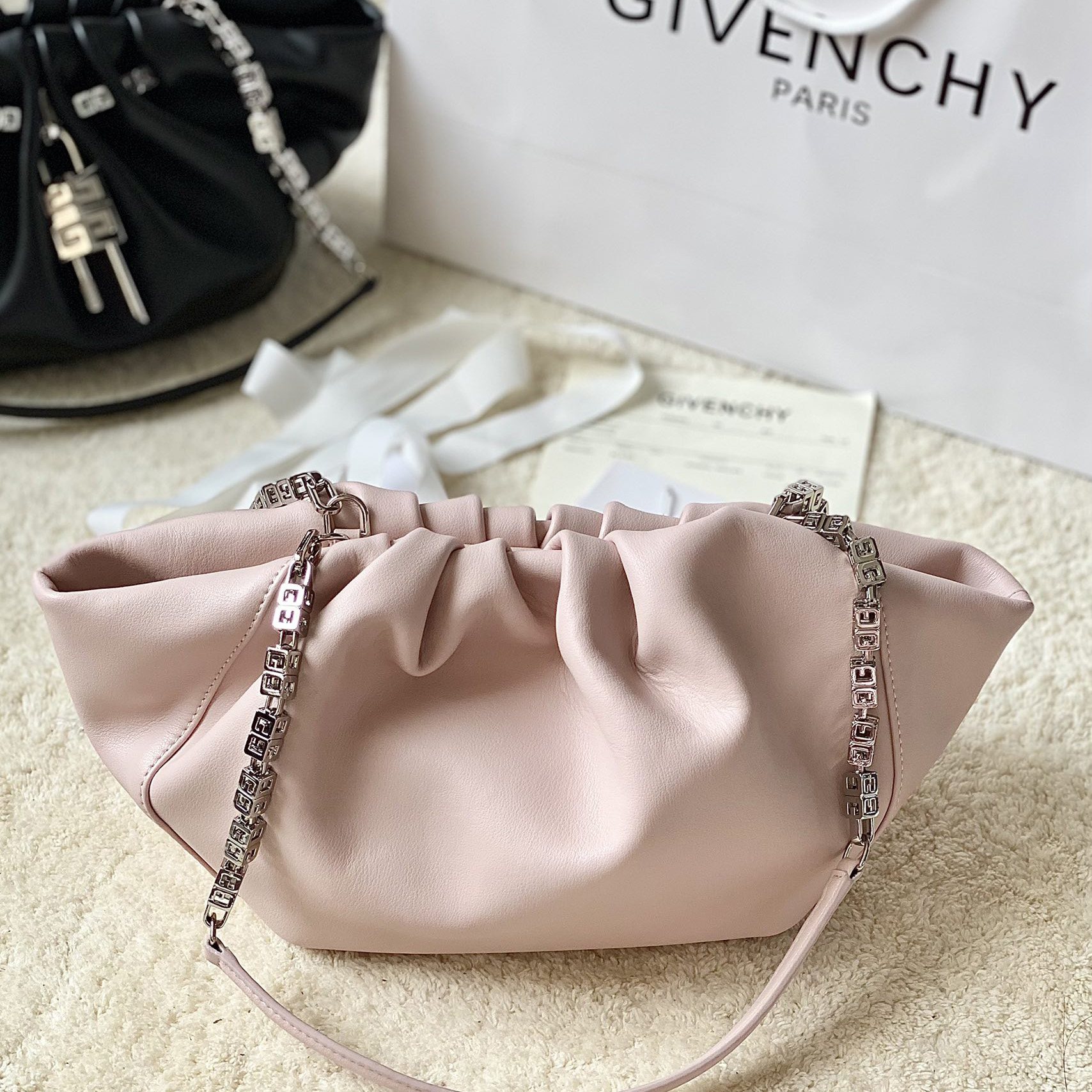 Givenchy Small Kenny Bag In Smooth Leather - Blossom Pink(32-22-17cm) - DopestKickz
