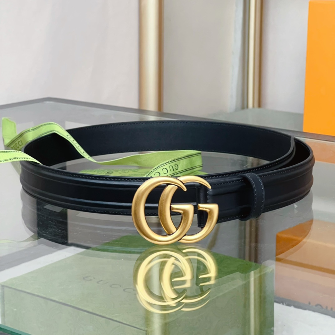 Gucci Belt With GG Buckle - DopestKickz