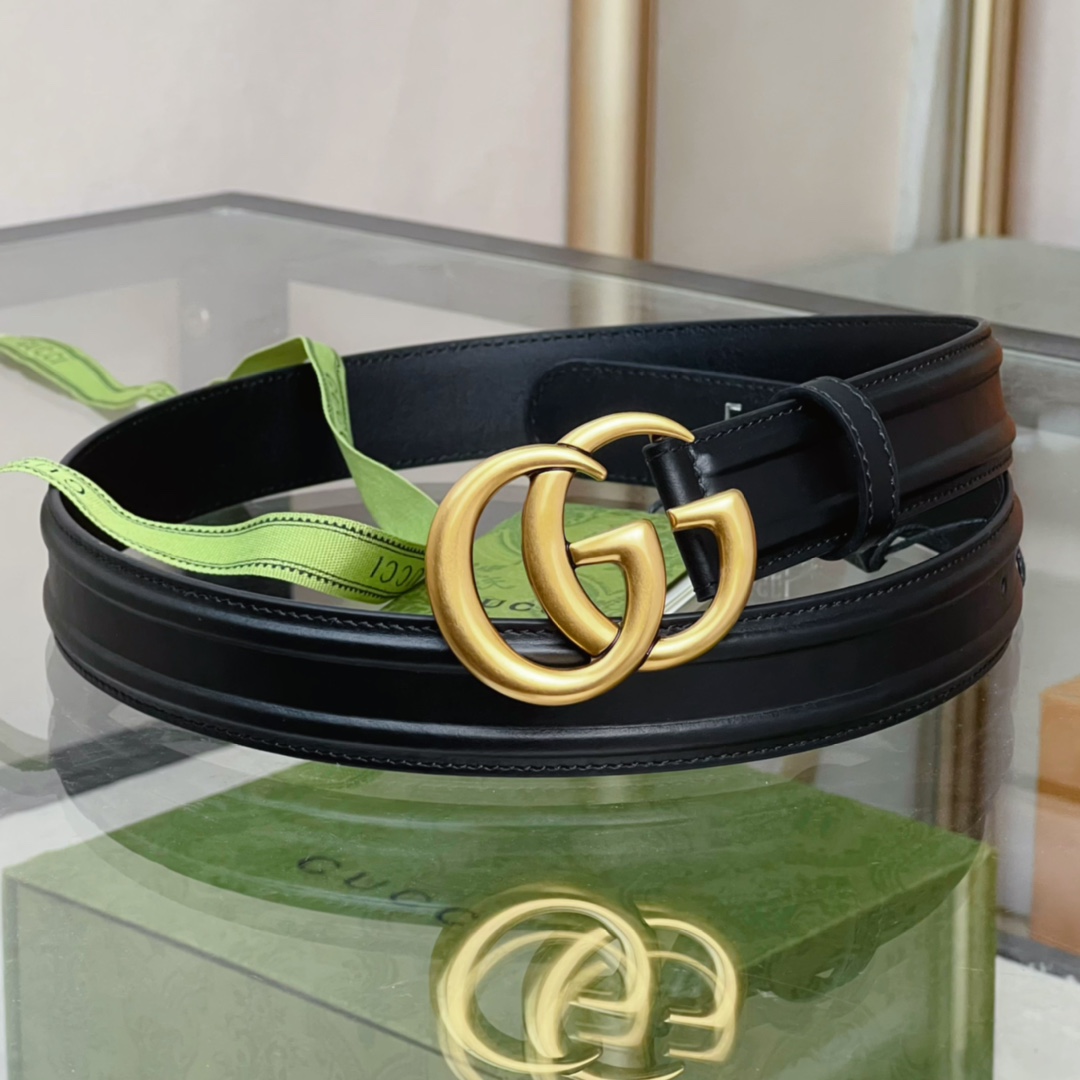 Gucci Belt With GG Buckle - DopestKickz