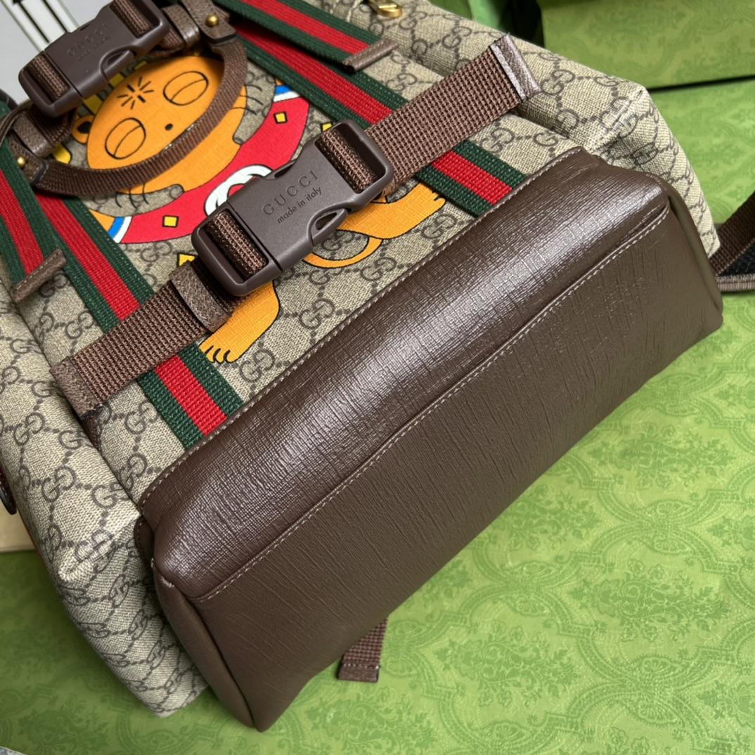 Gucci Cat Print Skateboard Backpack(34-42-16cm) - DopestKickz