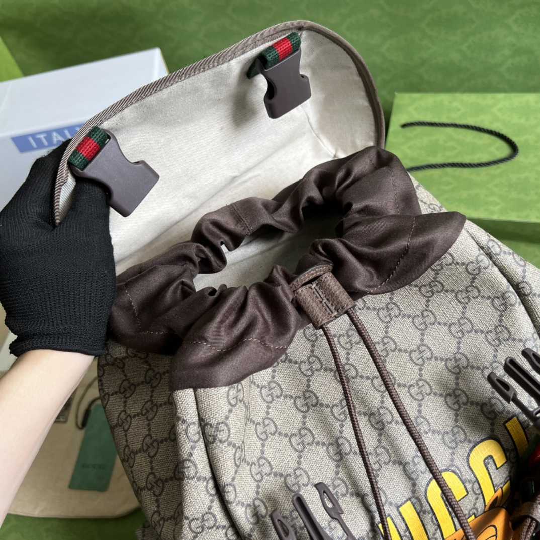 Gucci Cat Print Skateboard Backpack(34-42-16cm) - DopestKickz