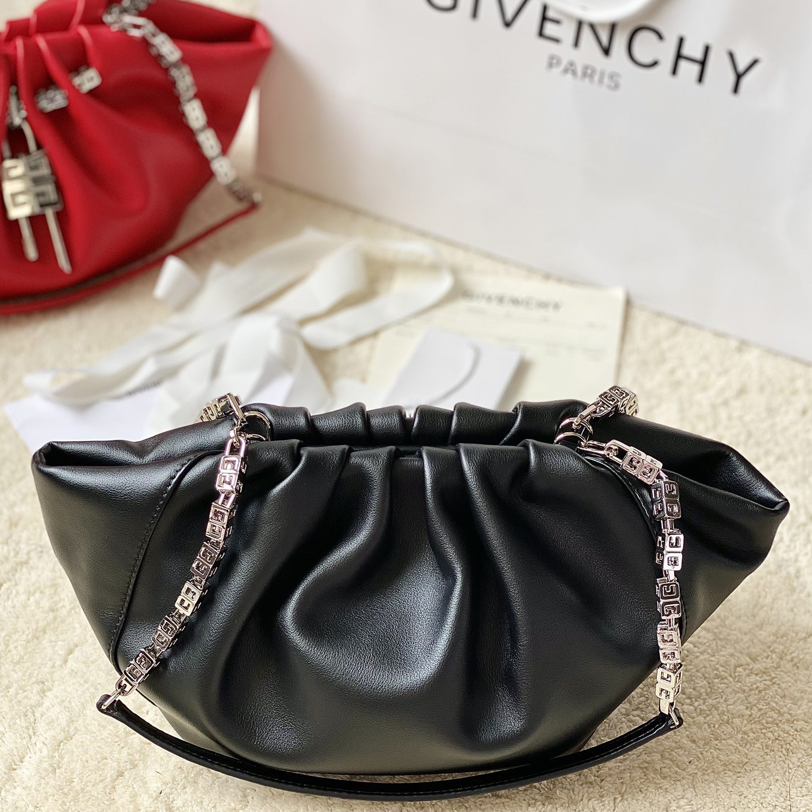 Givenchy Small Kenny Bag In Smooth Leather - Black(32-22-17cm) - DopestKickz