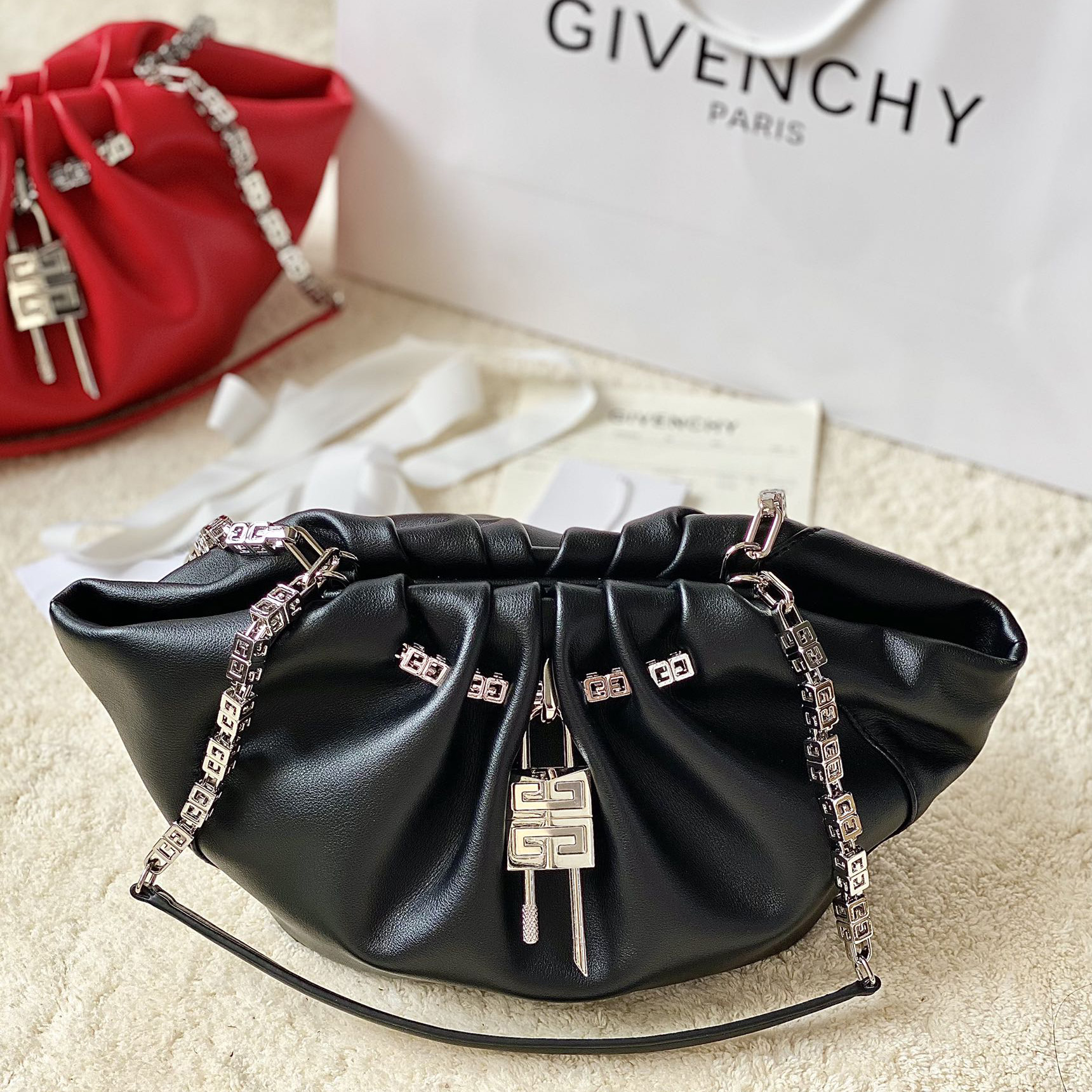 Givenchy Small Kenny Bag In Smooth Leather - Black(32-22-17cm) - DopestKickz