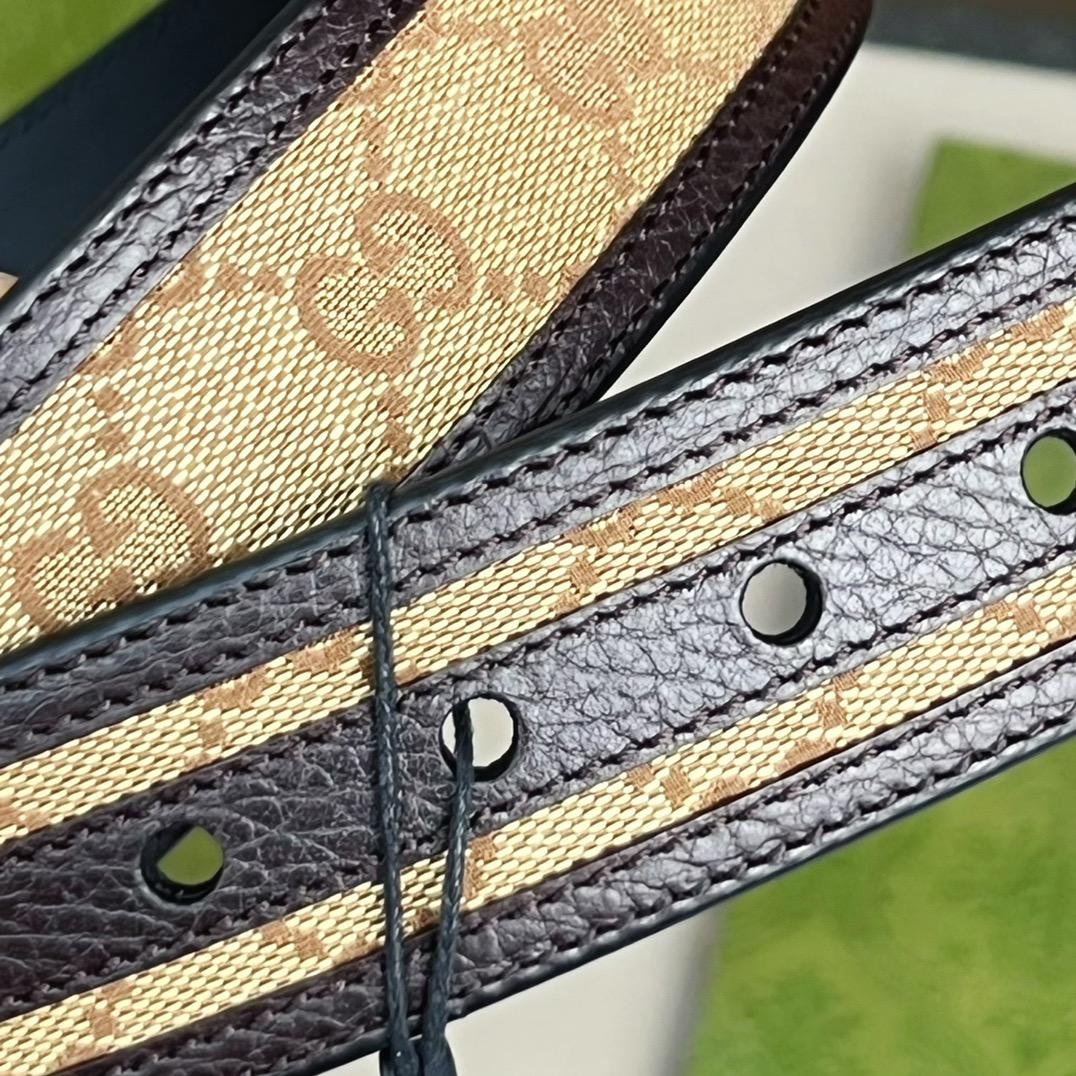 Gucci GG Belt With Square Buckle - DopestKickz