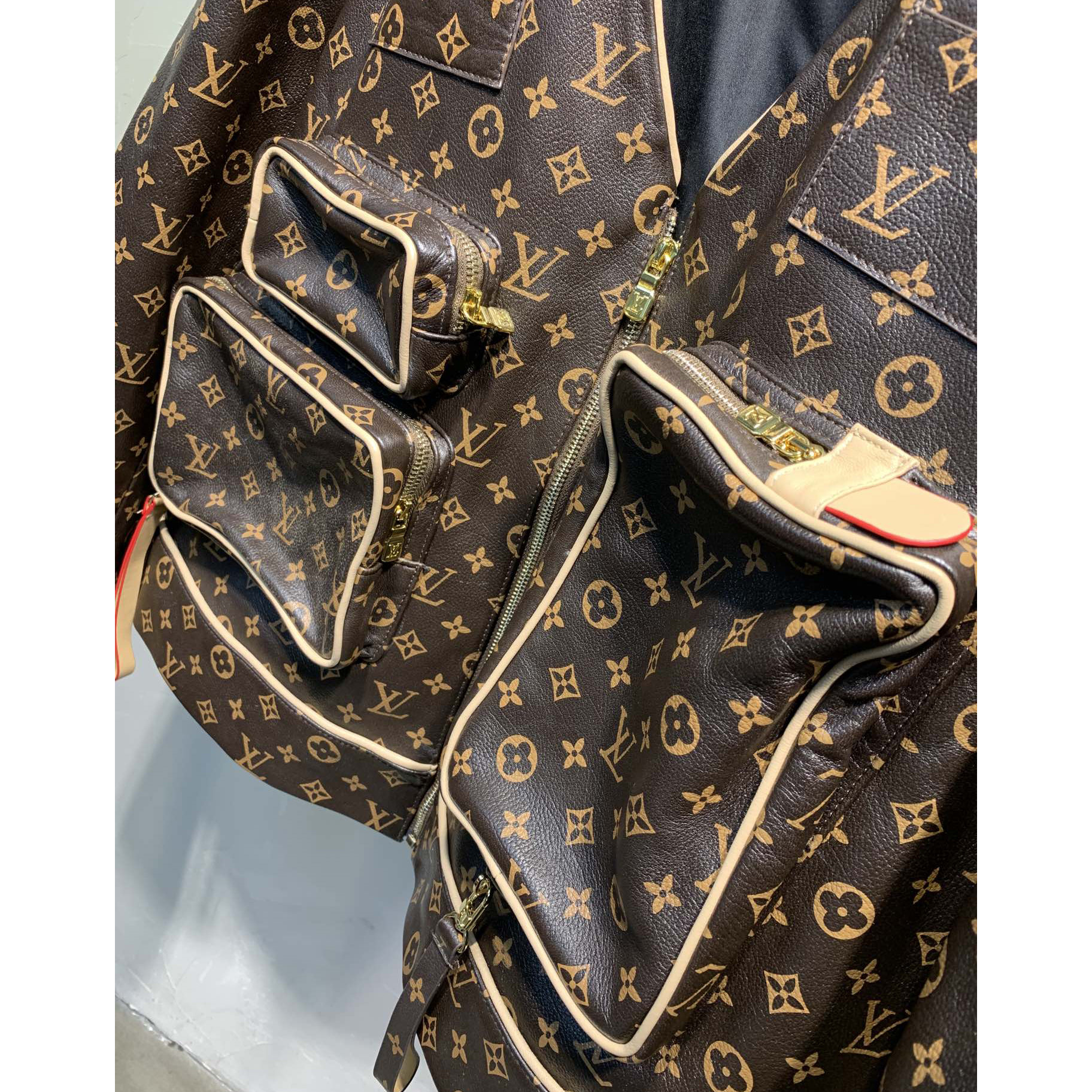 Louis Vuitton Monogram Embossed Utility Jacket - DopestKickz