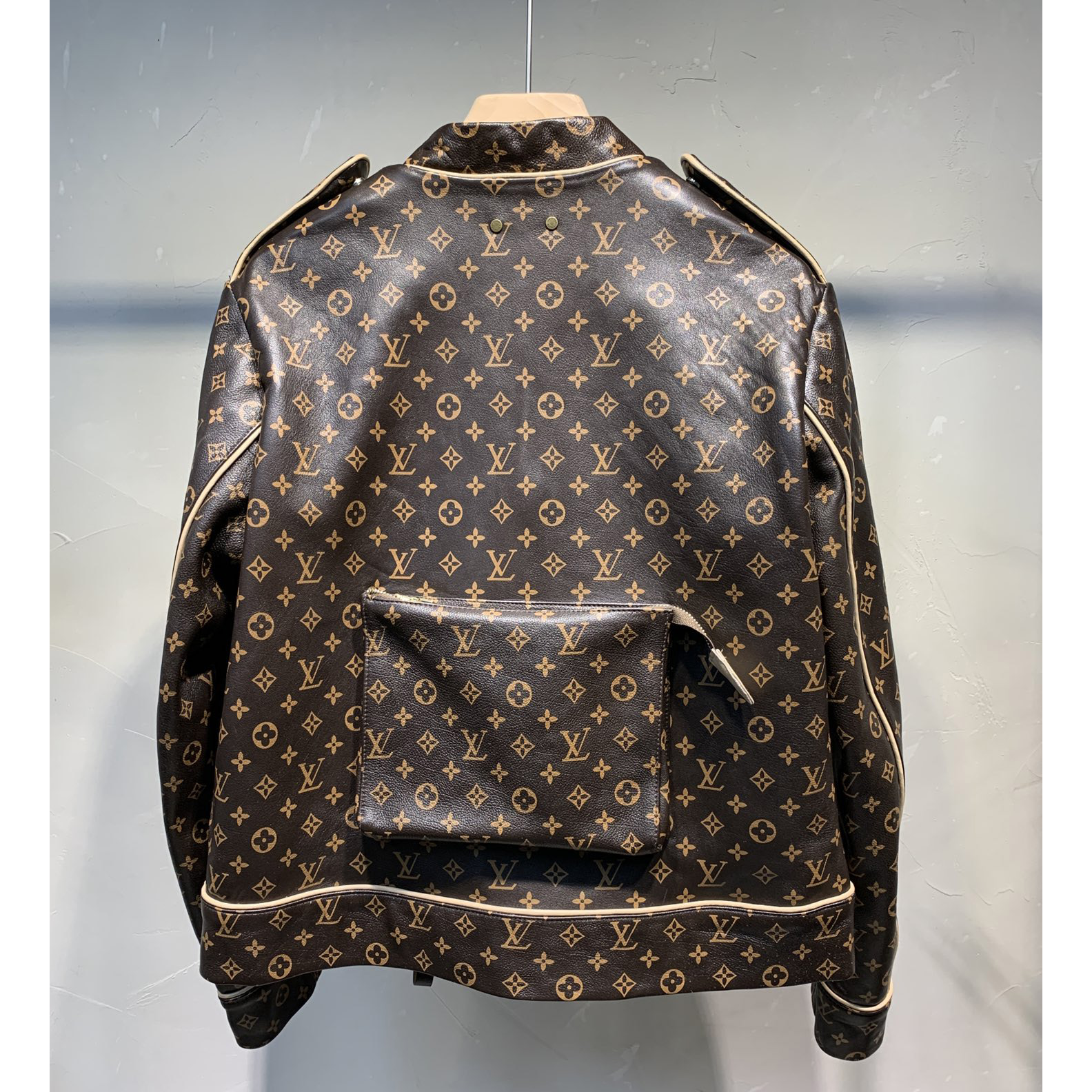 Louis Vuitton Monogram Embossed Utility Jacket - DopestKickz