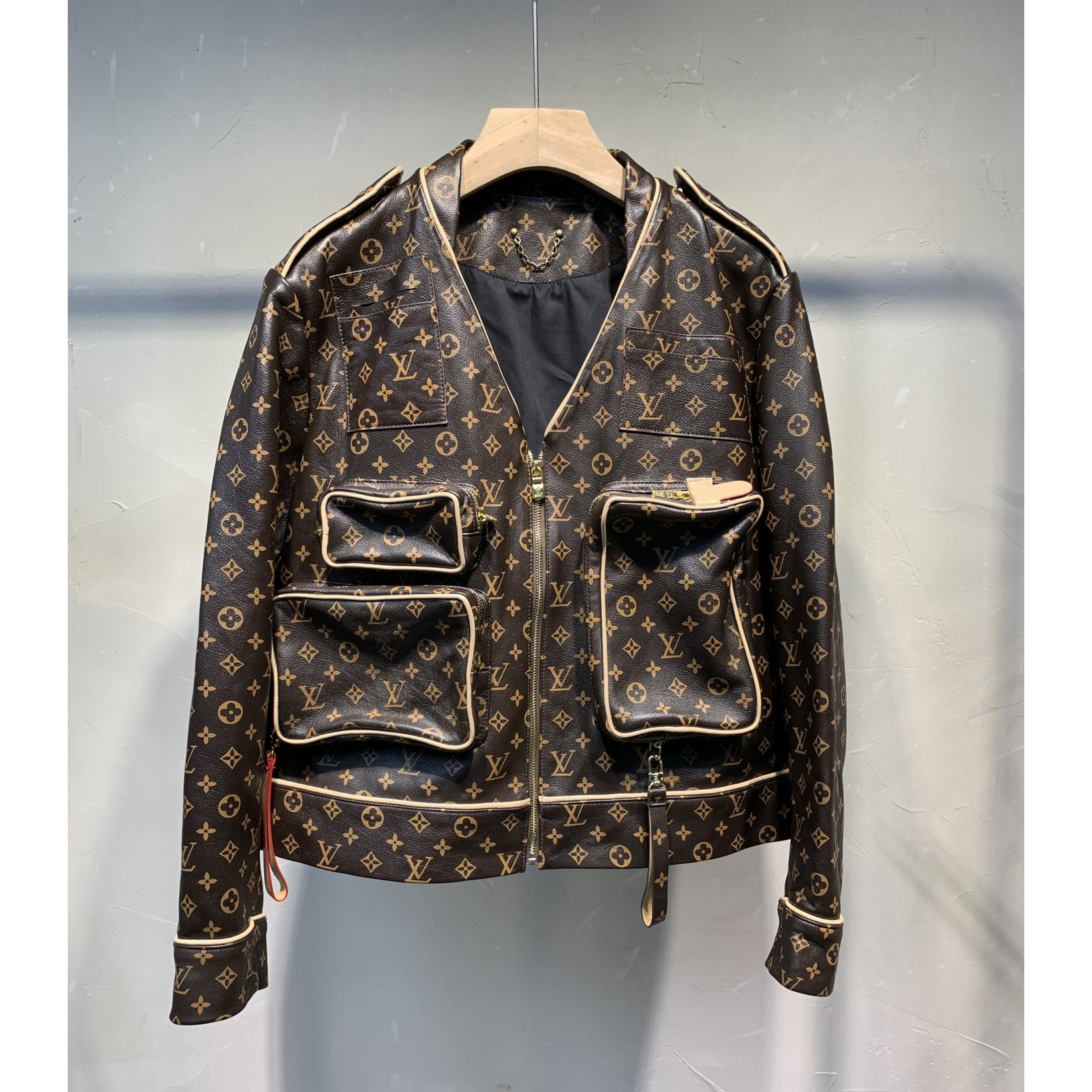 Louis Vuitton Monogram Embossed Utility Jacket - DopestKickz