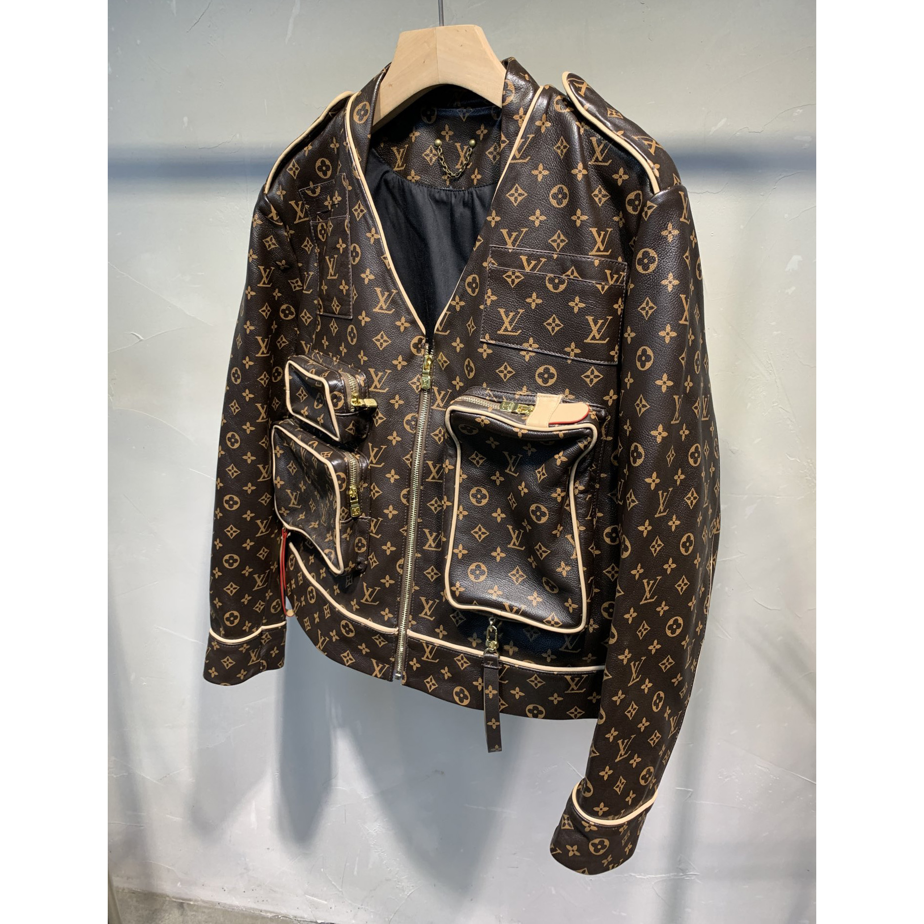Louis Vuitton Monogram Embossed Utility Jacket - DopestKickz