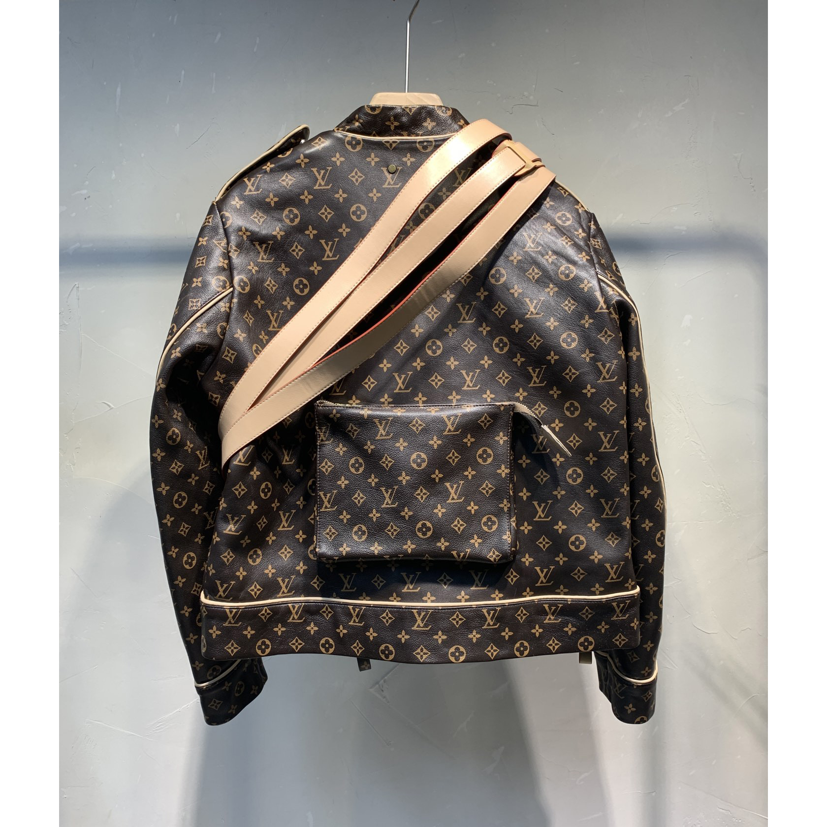 Louis Vuitton Monogram Embossed Utility Jacket - DopestKickz