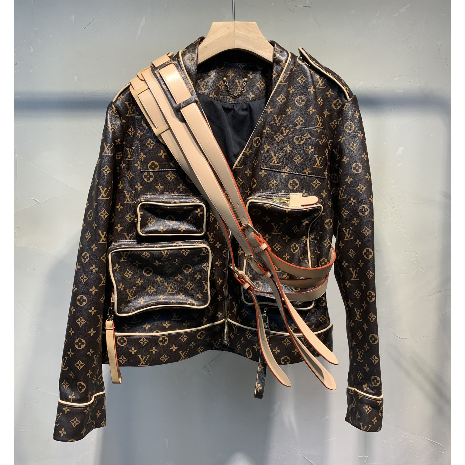 Louis Vuitton Monogram Embossed Utility Jacket - DopestKickz