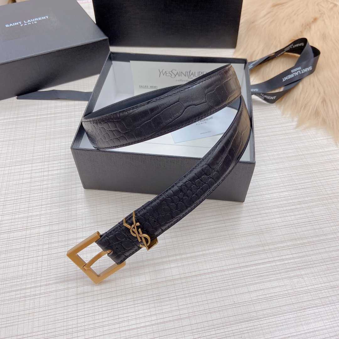 Saint Laurent Leather Belt - DopestKickz