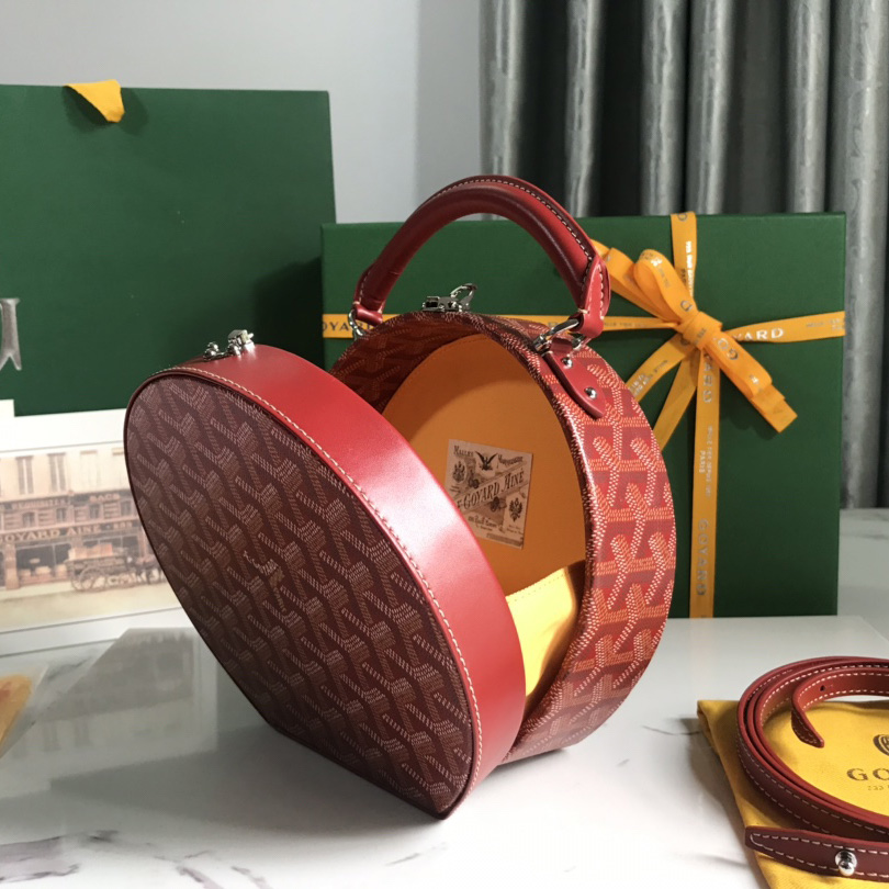 Goyard The Alto Hatbox Trunk Bag(18-16.5-7cm) - DopestKickz